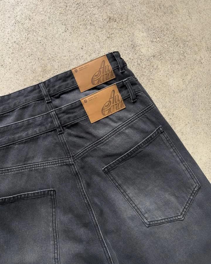 Embroidery Baggy Jeans Men Clothing Street Fashion Hip Hop Retro Jeans for Men Casual Wide-leg Trousers Pants Mens Jeans